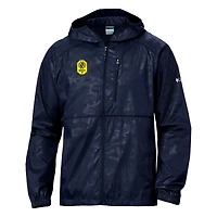 Coupe-vent entièrement zippé Columbia Nashville SC Camo Flash Forward pour homme, bleu marine