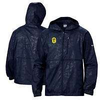 Coupe-vent entièrement zippé Columbia Nashville SC Camo Flash Forward pour homme, bleu marine