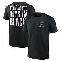 T-shirt noir Fanatics pour hommes Nashville SC Johnny Cash Come On