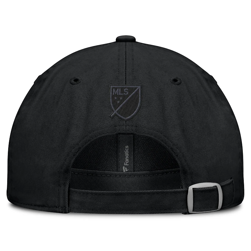 Casquette ajustable Fanatics noire Nashville SC Tinge Dad pour homme