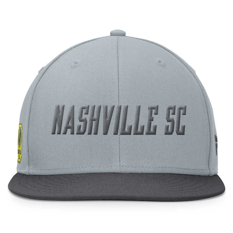 Men's Fanatics Gray Nashville SC Smoke Snapback Hat