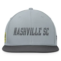 Men's Fanatics Gray Nashville SC Smoke Snapback Hat
