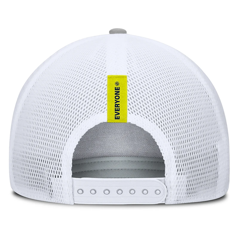 Casquette ajustable à bloc bas pour homme Fanatics Heather Grey Nashville SC