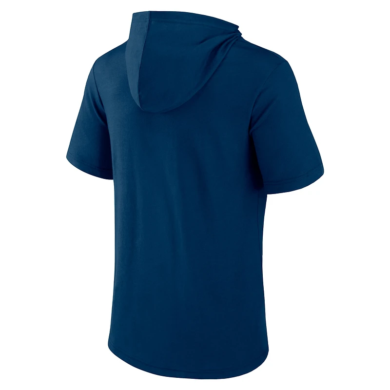 Sweat à capuche manches courtes Nashville SC Bicycle Kick de marque Fanatics pour homme, bleu marine