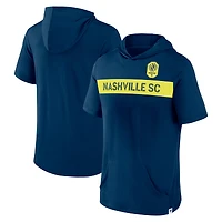 Sweat à capuche manches courtes Nashville SC Bicycle Kick de marque Fanatics pour homme, bleu marine