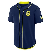 Maillot de baseball pour homme Fanatics Navy Nashville SC Injury Time