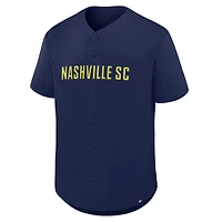 Maillot à boutons Fanatics Navy Nashville SC Maximum Intensity pour homme