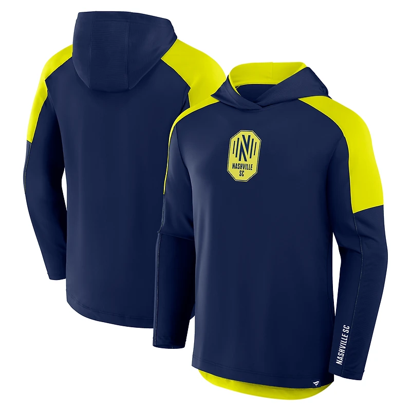 Men's Fanatics Navy Nashville SC Red Card Transitional Pullover Hoodie