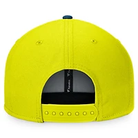 Casquette Snapback Nashville SC Downtown jaune/marine de marque Fanatics pour hommes