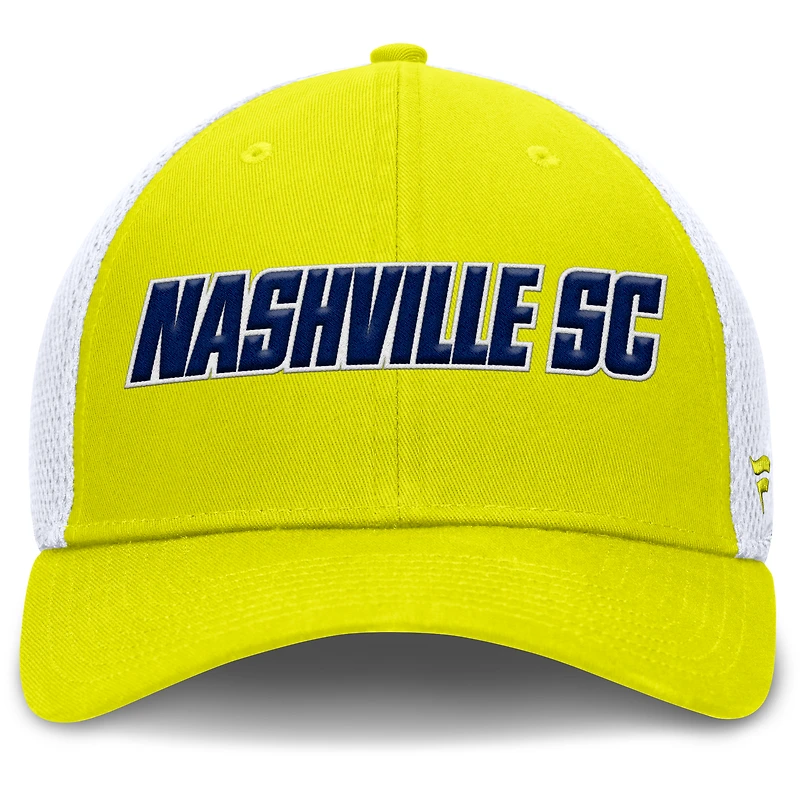 Casquette Flex jaune Nashville SC Rocket pour homme Fanatics