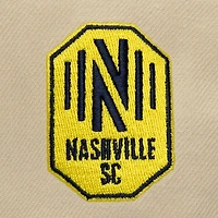 Casquette snapback Mitchell & Ness Nashville SC Upside Down Pro Pinch pour homme, couleur crème/bleu marine