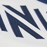 Veste à boutons-pression en satin léger blanc/bleu marine Nashville SC 2025 pour homme Mitchell & Ness