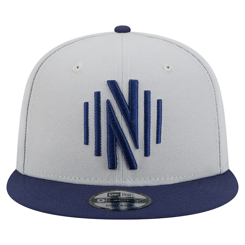 Casquette snapback bicolore 9FIFTY Nashville SC pour homme New Era grise