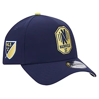 Men's New Era Navy Nashville SC 2024 Kick Off Collection 9FORTY A-Frame Adjustable Hat