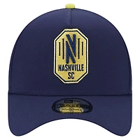 Men's New Era Navy Nashville SC 2024 Kick Off Collection 9FORTY A-Frame Adjustable Hat