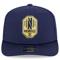 Men's New Era  Navy Nashville SC 2025 Jersey Hook 9SEVENTY Stretch-Snap Hat