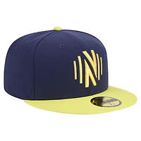 Casquette ajustée Nashville SC 2025 Kickoff 59FIFTY bleu marine pour homme de New Era