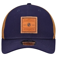Men's  New Era Navy Nashville SC Debossed Logo 9SEVENTY Stretch Snap Adjustable Hat