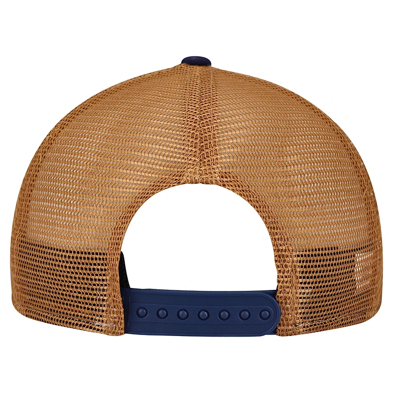 Casquette ajustable extensible à boutons-pression New Era bleu marine Nashville SC pour homme avec logo en relief 9SEVENTY
