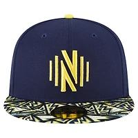 Men's New Era Navy Nashville SC Element Tech Pack 59FIFTY Fitted Hat