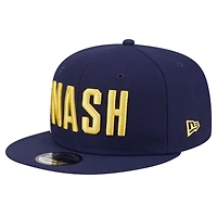 Casquette Snapback Nashville SC Jumbo 9FIFTY New Era pour hommes bleu marine