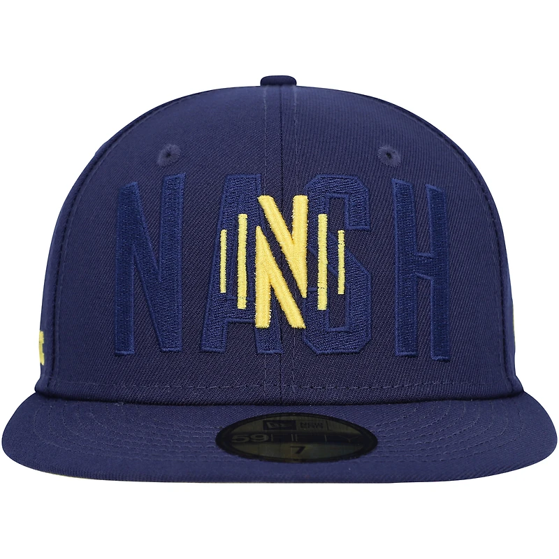 Casquette ajustée 59FIFTY Nashville SC Kick Off pour homme New Era bleu marine