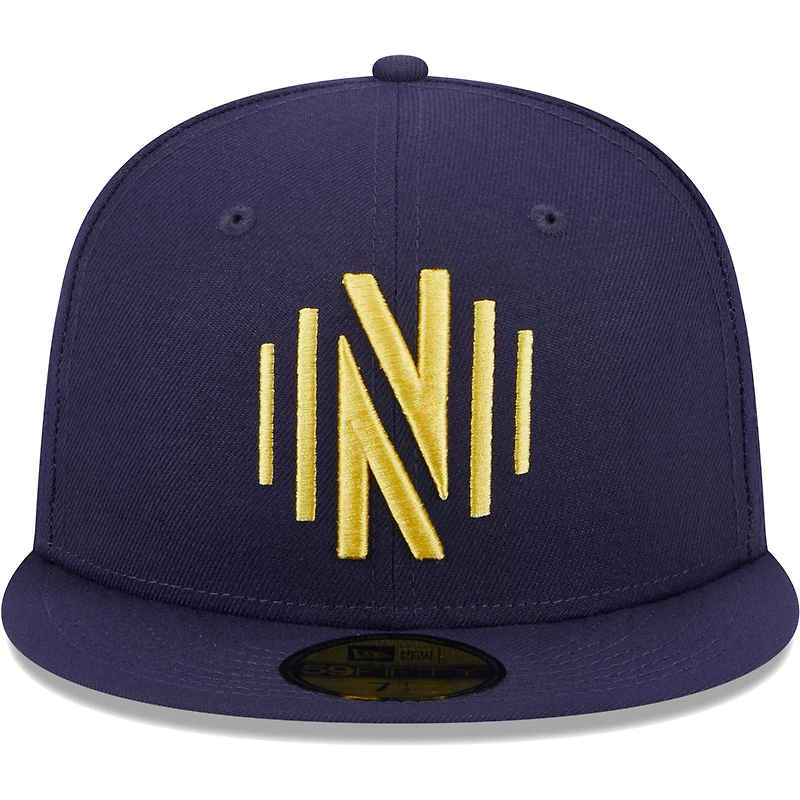 Men's New Era Navy Nashville SC Patch 59FIFTY Fitted Hat
