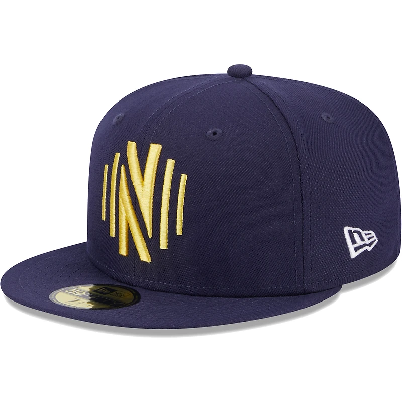Men's New Era Navy Nashville SC Patch 59FIFTY Fitted Hat