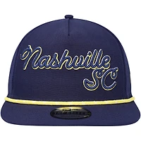Men's New Era  Navy Nashville SC Script Golfer Adjustable Hat