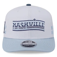 Men's New Era  White/Light Blue Nashville SC 2025 Third 9SEVENTY Stretch-Snap Hat