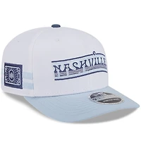 Men's New Era  White/Light Blue Nashville SC 2025 Third 9SEVENTY Stretch-Snap Hat