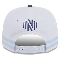 Men's New Era  White/Light Blue Nashville SC 2025 Third 9SEVENTY Stretch-Snap Hat