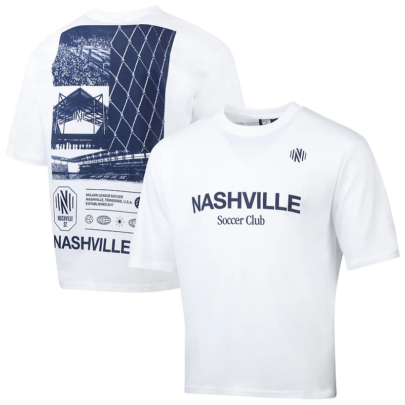 Men's Sport Design Sweden White Nashville SC Celestial Oversized Graphic T-Shirt