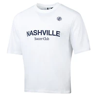T-shirt graphique oversize blanc Nashville SC Céleste de la marque Men's Sport Design Sweden