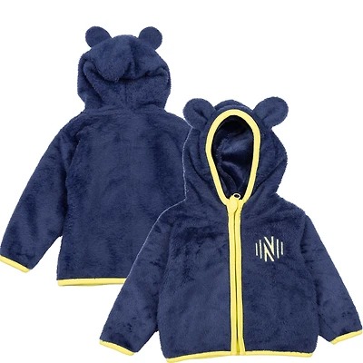 Sweat à capuche entièrement zippé Nashville SC Tie-Breaker Teddy bleu marine pour tout-petits Sport Design Sweden