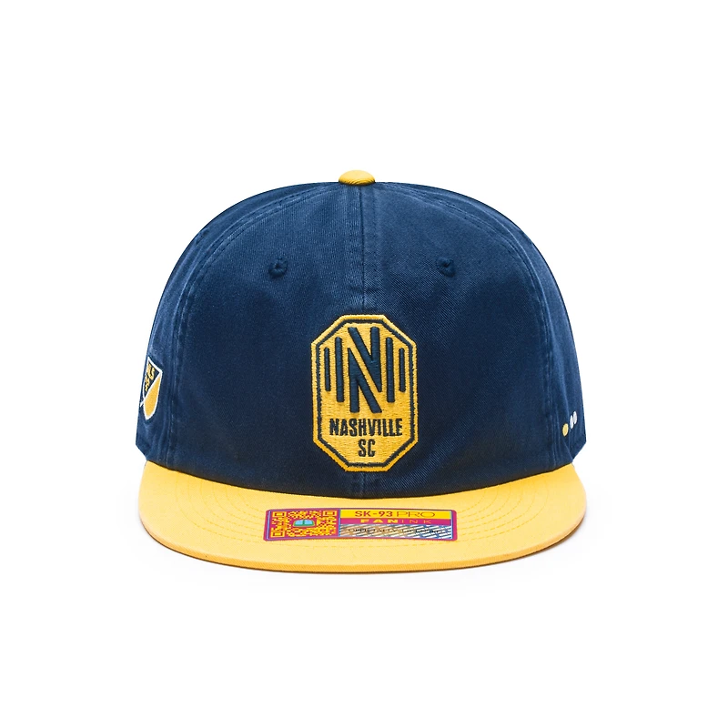 Casquette unisexe bleu marine/jaune Nashville SC Swingman Snapback