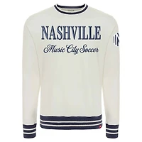 Unisex Sportiqe  White Nashville SC Ellington Sweatshirt