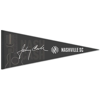 WinCraft Nashville SC x Johnny Cash Microphone 12" x 30" Fanion Premium