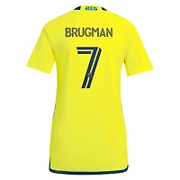 Women's adidas Gastón Brugman Yellow Nashville SC 2024 The 615 Kit Replica Player Jersey