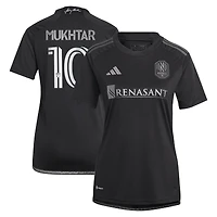 Women's adidas Hany Mukhtar Black Nashville SC 2023 Man Kit Replica Player Jersey