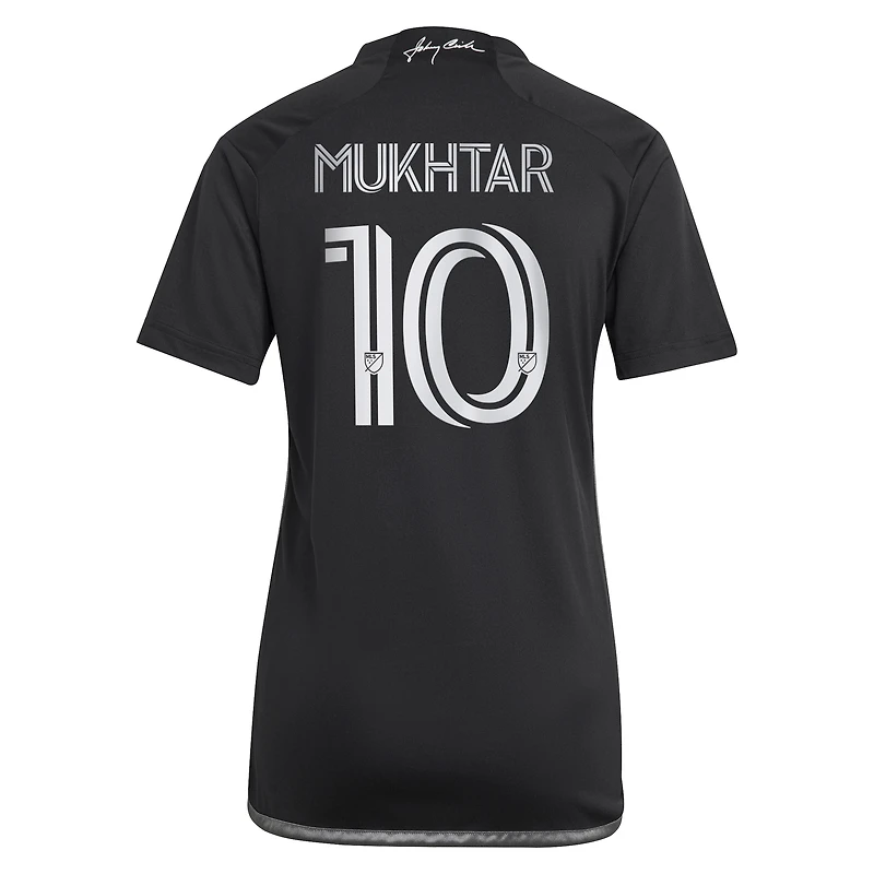 Maillot réplique adidas Hany Mukhtar noir Nashville SC 2023 « Man Black » pour femme