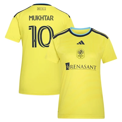 Maillot réplique adidas Hany Mukhtar jaune Nashville SC 2026 The Reverb pour femme