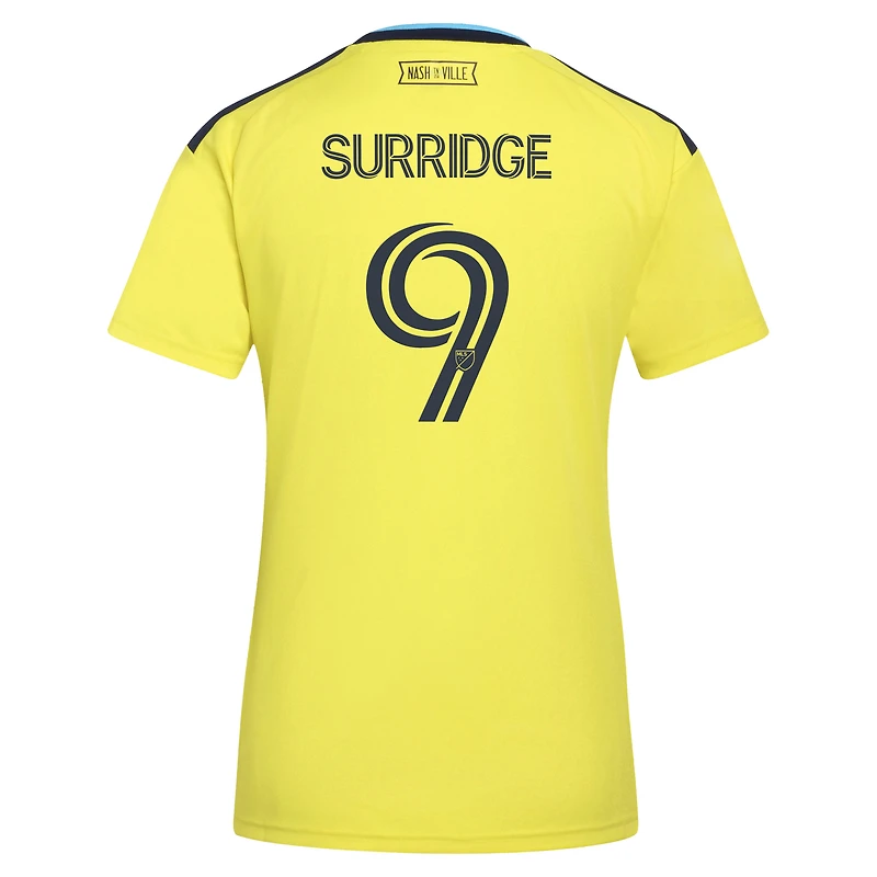 Maillot réplique adidas Sam Surridge jaune Nashville SC 2026 The Reverb pour femme
