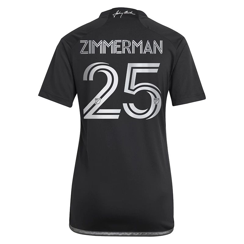 Maillot réplique de joueur adidas Walker Zimmerman noir Nashville SC 2023 Man Black Kit pour femme