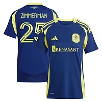Women's adidas Walker Zimmerman Navy Nashville SC 2025 The Heart of Kit Replica Player Jersey