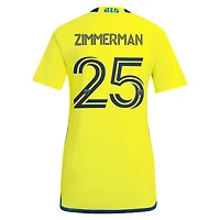 Women's adidas Walker Zimmerman Yellow Nashville SC 2024 The 615 Kit Replica Player Jersey