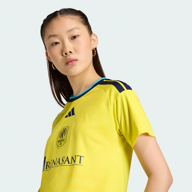 Women's adidas Yellow Nashville SC 2026 The Reverb Kit Replica Jersey