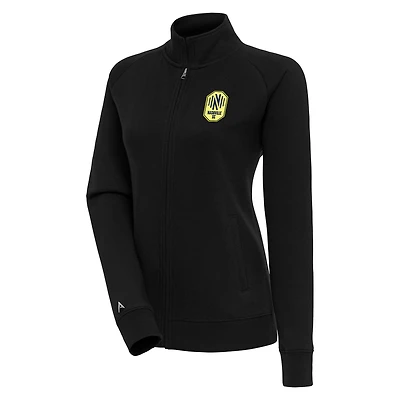 Veste zippée intégrale Antigua Black Nashville SC Victory pour femme