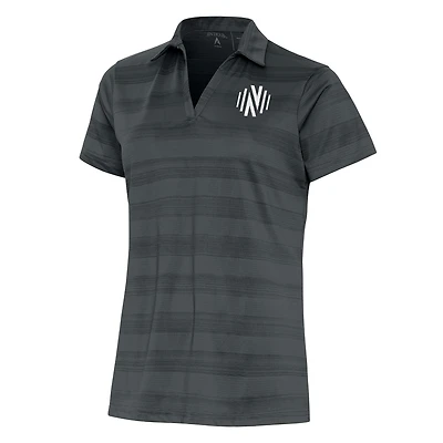Polo femme Antigua Charcoal Nashville SC Compass
