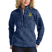 Women's Antigua Navy Nashville SC Fortune Quarter-Zip Pullover Jacket